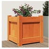 Image de Jardinière cire marron 31x31x31 cm bois de pin massif837398