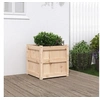 Image de Jardinière 50x50x50 cm bois de pin massif 837414