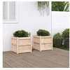 Image de Jardinières 2 pcs bois de pin massif 837415