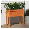 Image de Jardinières et pieds cire marron 70x31x70 cm bois de pin massif 837558
