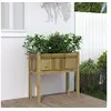 Image de Jardinière avec pieds 70x31x70 cm bois de pin imprégné 837562