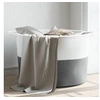 Image de Panier à Linge, Corbeille à Linge avec Poignées, Coffre à Linge avec Rangement, Organisateur de Salle de Bain, Gris 358469