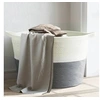 Image de Panier à Linge, Corbeille à Linge avec Poignées, Coffre à Linge avec Rangement, Organisateur de Salle de Bain, Gris 358473