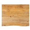 Image de Dessus de table à bord vivant 100x80x2,5cm bois massif manguier