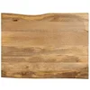 Image de Dessus de table 110x80x2,5 cm bord vivant bois massif manguier