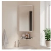 Image de Armoire de bain à miroir d'angle blanc 30x24x60 cm, armoire de salle de bain, armoire de toilette avec miroir, meuble 357977