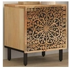 Image de Table de chevet 40x33x46 cm Bois de manguier solide