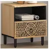 Image de Table de Chevet, Armoire de Nuit avec Tiroir, Table de Téléphone, Meuble de Rangement Chambre Salon, Rétro, Bois de 358218