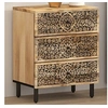 Image de Table de chevet 50x33x60 cm bois de manguier massif