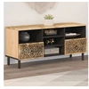 Image de Meuble TV 100x33x46 cm bois massif de manguier