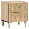 Image de Tables de chevet 2 pcs 40x33x46 cm Bois de manguier solide