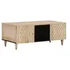 Image de Table basse 100x54x40 cm bois de manguier massif, table d'appoint, table de salon, table latérale, bout de canapé, 358260
