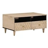 Image de Table basse 80x54x40 cm bois de manguier massif, table d'appoint, table de salon, table de bout, table de canapé, 358261