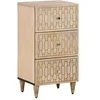 Image de Armoire latérale 40x33x75 cm bois massif de manguier, armoire, armoire de rangement, armoire console, placard, buffet 358271