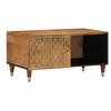 Image de Table basse 80x50x40 cm bois de manguier massif, table d'appoint, table de salon, table latérale, bout de canapé, 358288