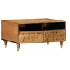 Image de Table basse 80x54x40 cm bois de manguier massif, table d'appoint, table de salon, table latérale, bout de canapé, 358297