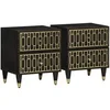 Image de Tables de chevet 2 pcs 40x33x46 cm Bois de manguier solide358319