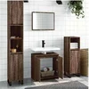 Image de Ensemble de meubles de salle de bain 2 pcs Chêne marron, armoire de salle de bain, armoire de bain, meuble-lavabo de 835699