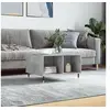 Image de Table basse Gris béton 60x50x36,5 cm Bois d'ingénierie 830536