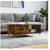 Image de Table basse Chêne fumé 90x50x36,5 cm Bois d'ingénierie 830561