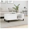 Image de Table basse Blanc 90x50x36,5 cm Bois d'ingénierie 830572