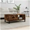 Image de Table basse Chêne fumé 90x50x36,5 cm Bois d'ingénierie 830577