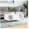 Image de Table basse Blanc 90x50x36,5 cm Bois d'ingénierie 830580