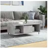 Image de Table basse Gris béton 90x50x36,5 cm Bois d'ingénierie 830584