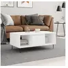 Image de Table basse Blanc 90x50x36,5 cm Bois d'ingénierie 830588
