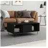Image de Table basse Noir 90x50x36,5 cm Bois d'ingénierie 830589