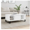 Image de Table basse Blanc 90x50x36,5 cm Bois d'ingénierie 830596