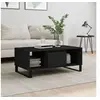 Image de Table basse Noir 90x50x36,5 cm Bois d'ingénierie 830597