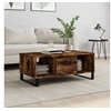 Image de Table basse Chêne fumé 90x50x36,5 cm Bois d'ingénierie 830601