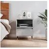 Image de Table de chevet gris béton 40x35x50 cm bois d'ingénierie830612