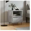 Image de Table de chevet gris béton 40x35x50 cm bois d'ingénierie 830628