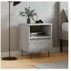 Image de Table de chevet sonoma gris 40x35x50 cm bois d'ingénierie 830632