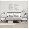 Image de Tables de chevet 2 pcs blanc 40x35x50 cm bois d'ingénierie 830637