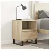 Image de Table de chevet chêne sonoma 40x35x50 cm bois d'ingénierie 830642