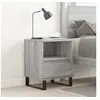 Image de Table de chevet sonoma gris 40x35x50 cm bois d'ingénierie 830648