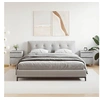 Image de Tables de Chevet 2 pcs, Armoires de Nuit avec Tiroir et Compartiment, Tables de Nuit avec Pieds, Meubles de Chambre, Moderne, Gris Béton Bois