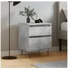 Image de Table de chevet gris béton 40x35x50 cm bois d'ingénierie 830676