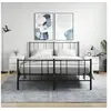 Image de Tables de Chevet 2 pcs, Armoires de Nuit avec Tiroir et Compartiment, Tables de Nuit avec Pieds, Meubles de Rangement Chambre, Moderne, Blanc Bois