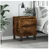 Image de Table de chevet chêne fumé 40x35x50 cm bois d'ingénierie 830694