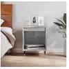 Image de Table de chevet gris béton 40x35x50 cm bois d'ingénierie 830708