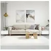 Image de Tables basses 2 pcs blanc 50x46x35 cm bois d'ingénierie 830845