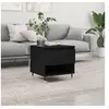 Image de Table basse noir 50x46x50 cm bois d'ingénierie 830894