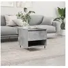 Image de Table basse - - 50x46x50 cm - Bois d'ingénierie - Gris béton - Design contemporain