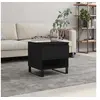 Image de Table basse noir 50x46x50 cm bois d'ingénierie 830926