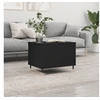 Image de Table basse Noir 60x44,5x45 cm Bois d ingénierie