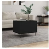 Image de Table basse Noir 60x44,5x45 cm Bois d ingénierie